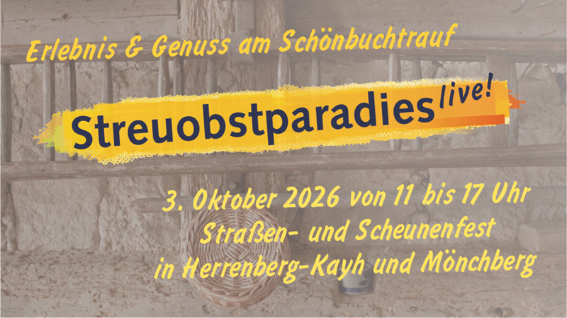 Streuobstwiesentag 2026 in Mönchberg/Kayh – Genuss aus dem Streuobstparadies am 03. Oktober